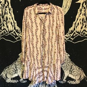 free people button up shirt - medium - authentic